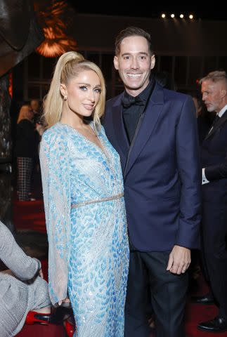 <p>Stefanie Keenan/Getty</p> Paris Hilton and her husband Carter Reum wanted to keep their son's impending arrival a secret