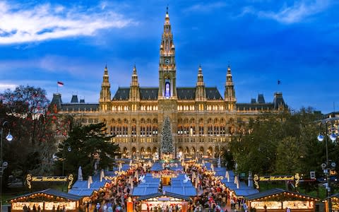 Christmas market at Vienna's Rathaus - Credit: iStock