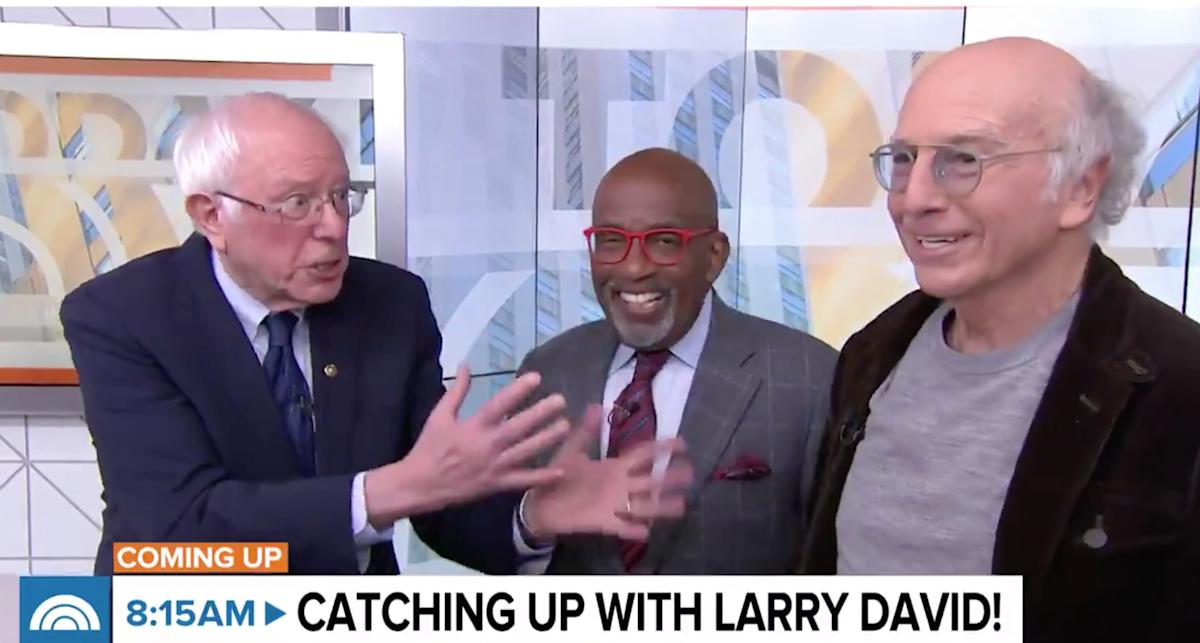 ‘Today’ Encounter Larry David Runs Into Bernie Sanders…And Complains