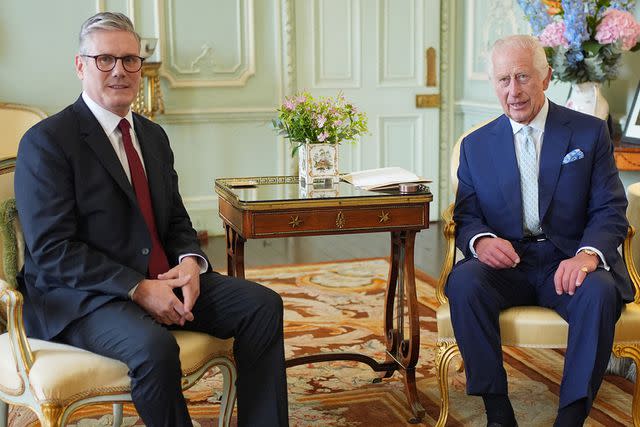 <p>YUI MOK/POOL/AFP via Getty</p> Keir Starmer meets King Charles at Buckingham Palace