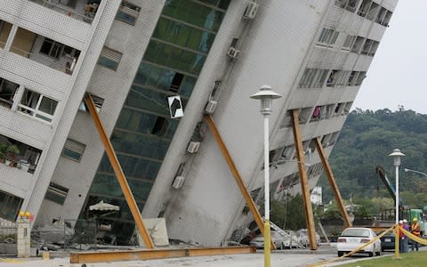 Taiwan earthquake - Credit: REUTERS