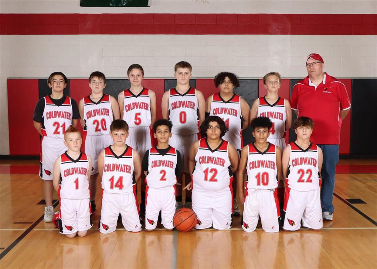 The Coldwater 7th grade "B" team dropped a tough battle with Marshall Tuesday night