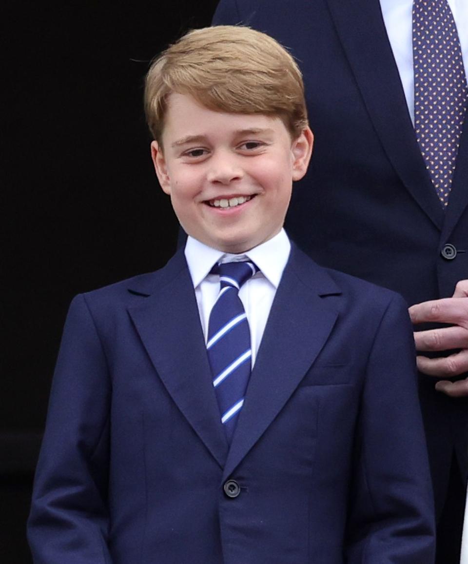 london, england june 05 prince george of cambridge on the balcony of buckingham palace during the platinum jubilee pageant on june 05, 2022 in london, england the platinum jubilee of elizabeth ii is being celebrated from june 2 to june 5, 2022, in the uk and commonwealth to mark the 70th anniversary of the accession of queen elizabeth ii on 6 february 1952 photo by chris jacksongetty images