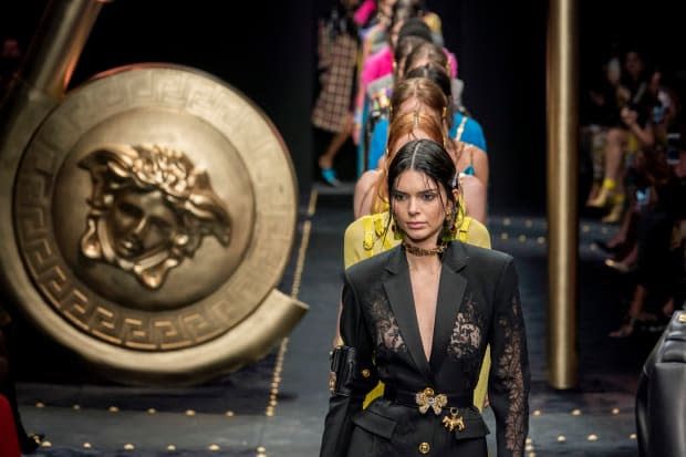 Looks from the Versace Fall 2019 collection. Photo: Imaxtree