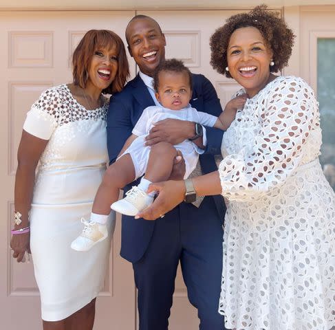 <p>Gayle King/Instagram</p> Gayle King with her grandson
