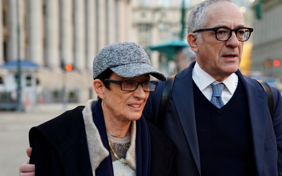 Kevin and Isabel Maxwell, brother and sister of Ghislaine Maxwell, arrive at court during the fifth day of the trial - Carlo Allegri/Reuters