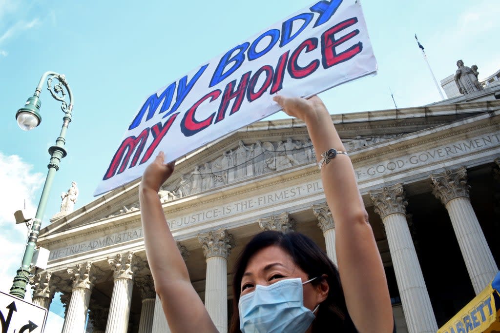 Supporters of reproductive rights have relied on Roe v Wade for half a century (Getty Images)