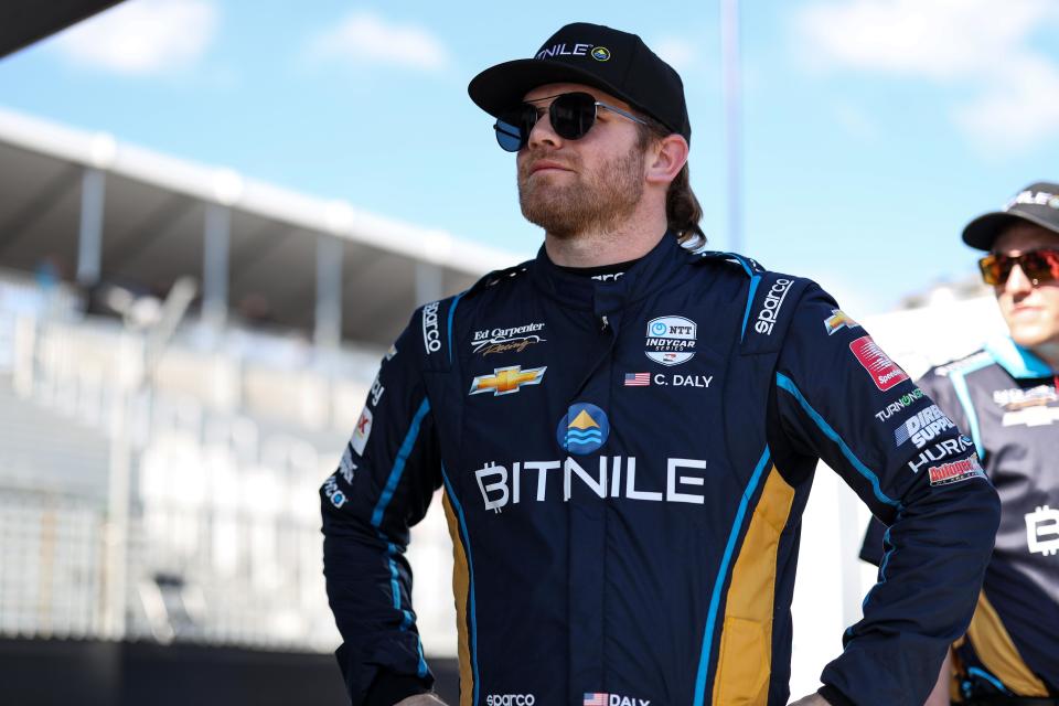 Conor Daly finished well behind his Ed Carpenter Racing teammate Rinus VeeKay in 21st Sunday at St. Pete.