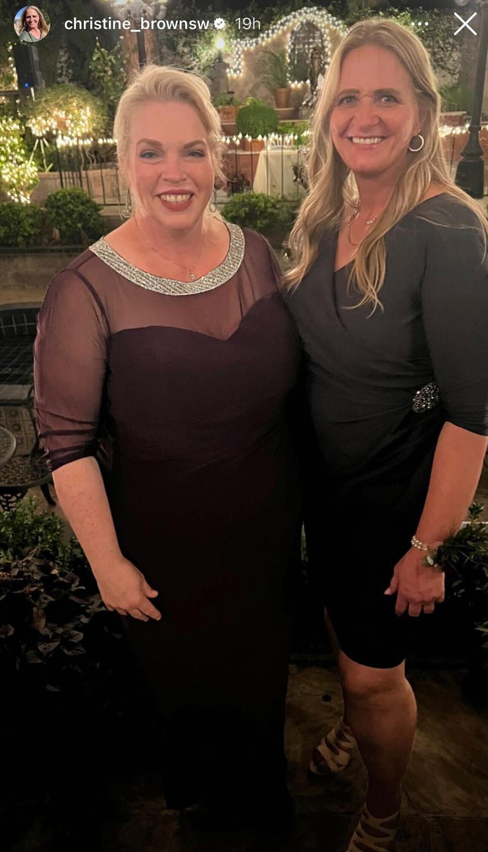 Sister Wives' Christine Brown and Janelle Brown at Logan Brown's Wedding