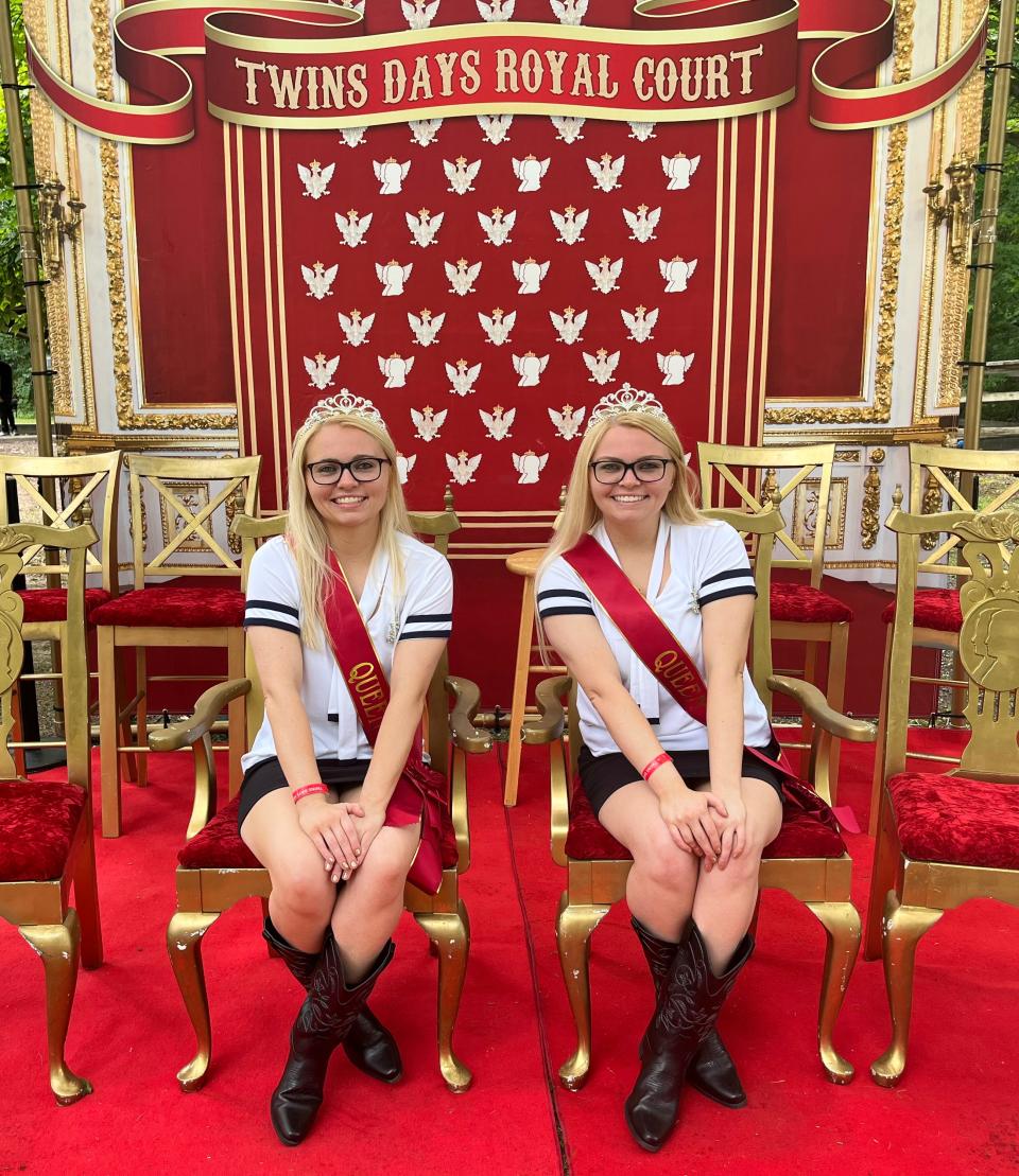 Dana and Delanie Kriner, who've attended the festival for 15 years and were elected to serve on the Royal Court this year.