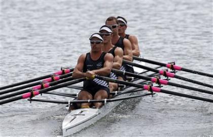 Olympic rowers experience extreme physical challenges in competition. (AP)