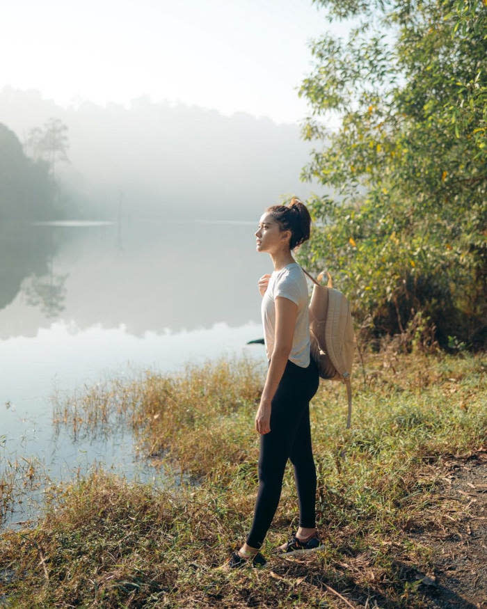 The actress enjoyed her first time hiking in Malaysia