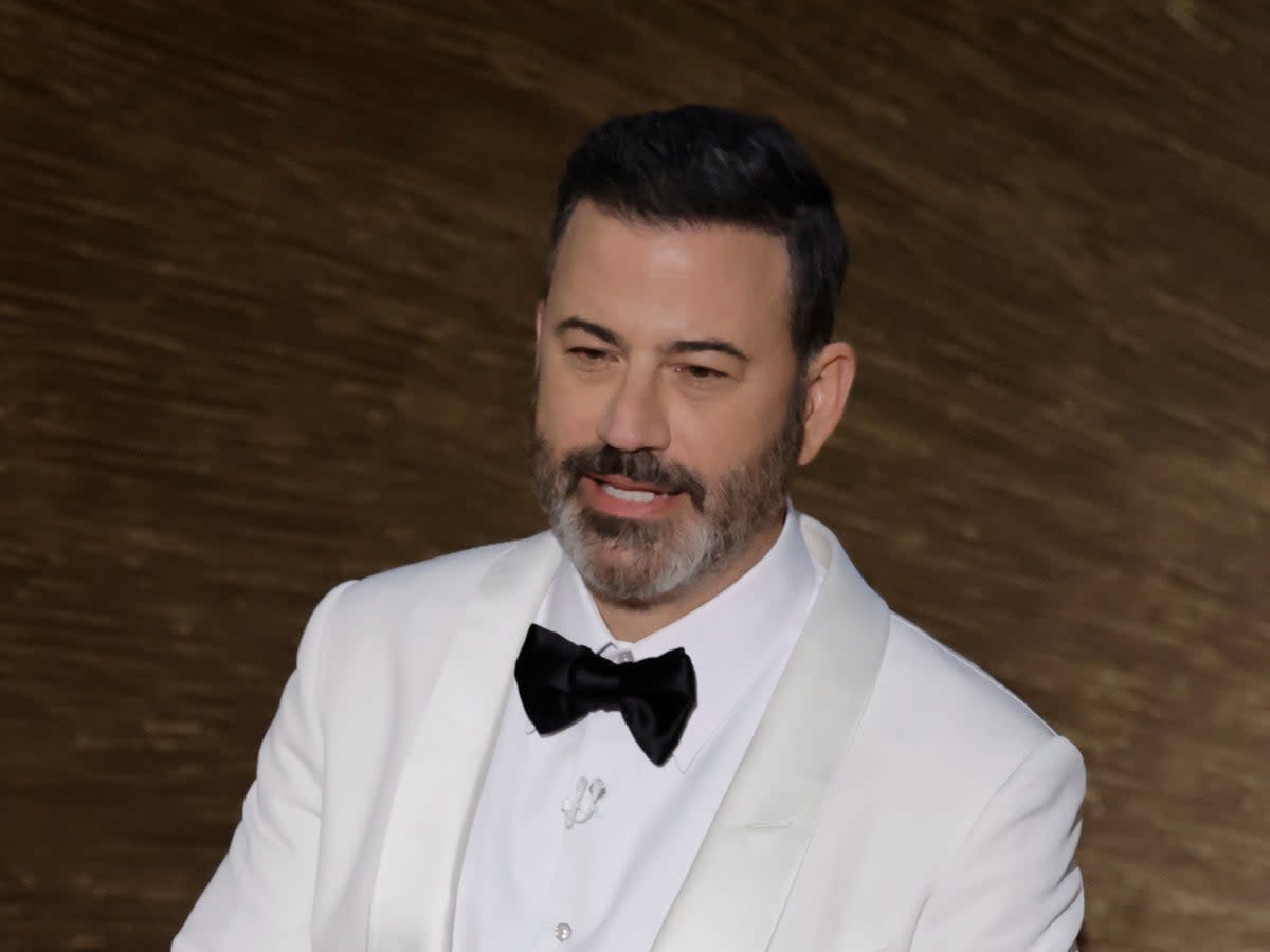 Jimmy Kimmel at the 2023 Oscars (Getty Images)