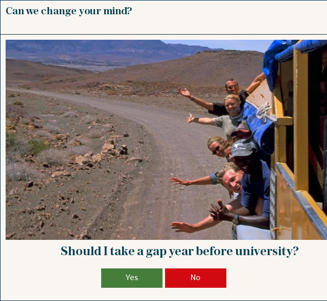 Should I take a gap year?