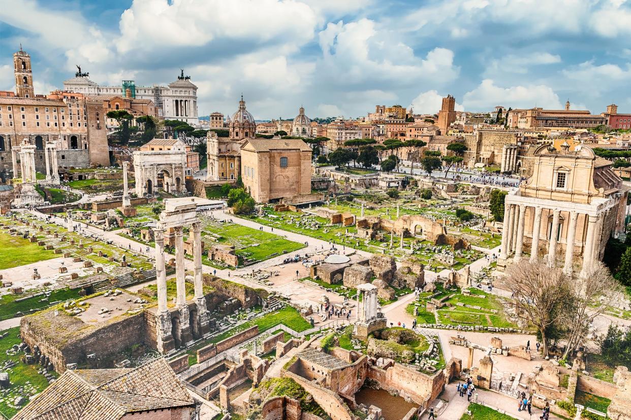 ruins of the Roman Forum, Italy
