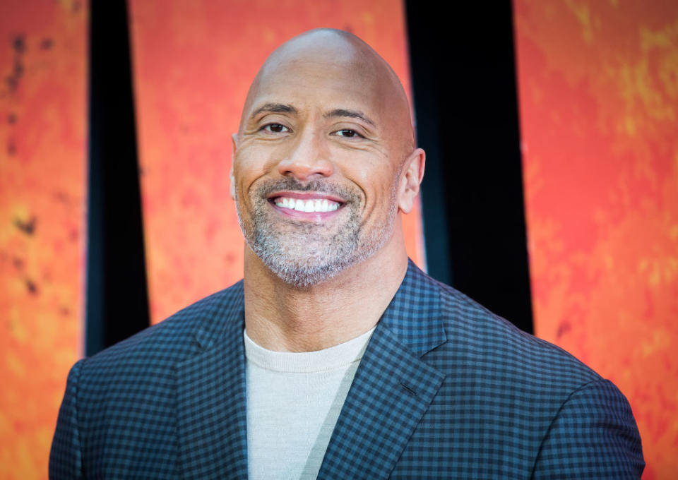 Closeup of Dwayne Johnson