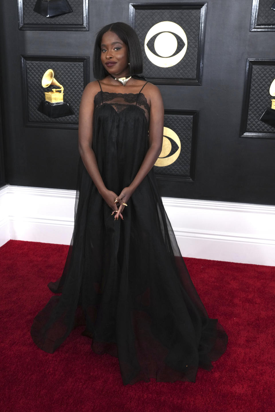 Amanda Gorman arrives at the 65th annual Grammy Awards on Sunday, Feb. 5, 2023, in Los Angeles. (Photo by Jordan Strauss/Invision/AP)