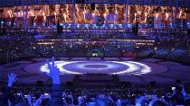 A general view shows the closing ceremony of the Rio 2016 Olympic Games. Pic: AFP