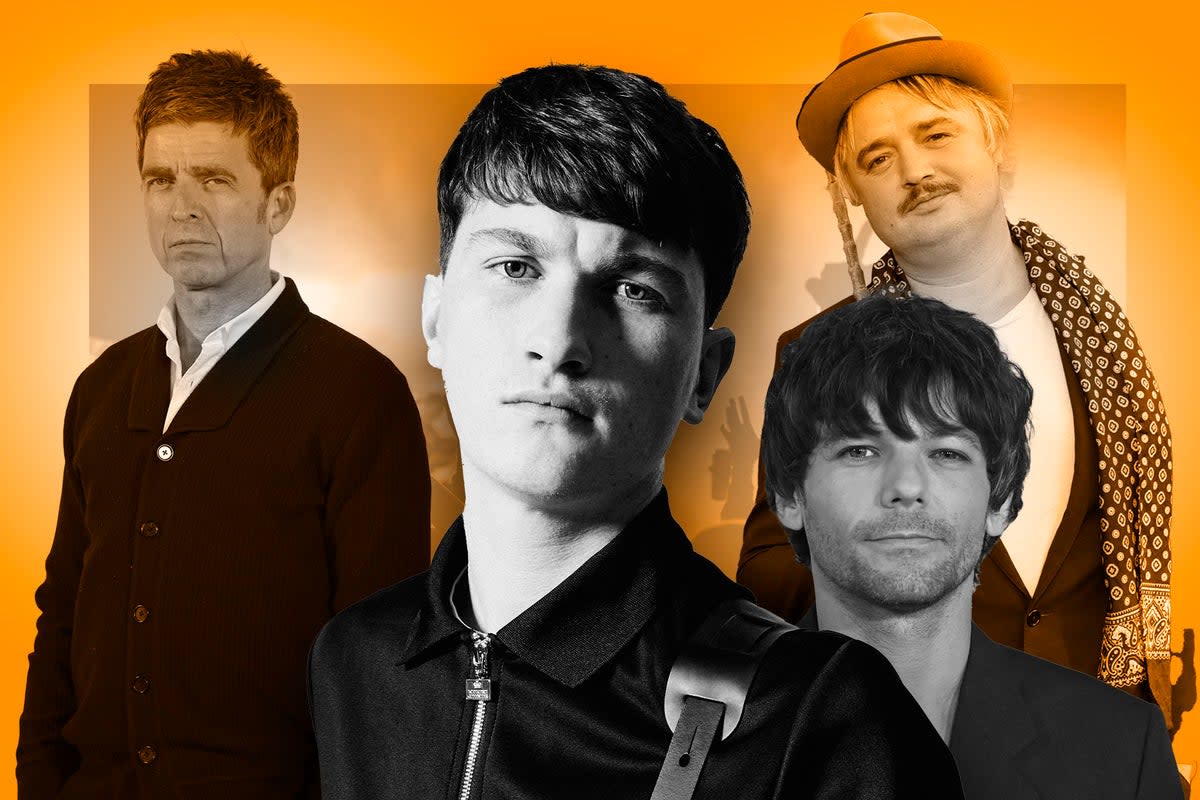 Noel Gallagher, Louis Tomlinson and Peter Doherty are throwing their weight behind Andrew Cushin  (Getty/PA)