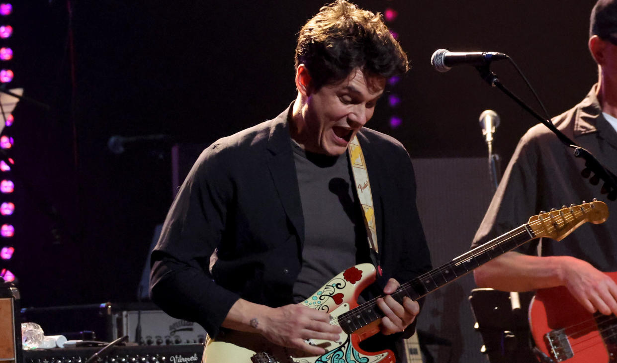  John Mayer performs at the Love Rocks NYC benefit concert on March 9, 2023 at the Beacon Theatre in New York City 