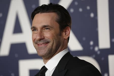 Actor Jon Hamm arrives on the red carpet during the 2nd annual Breakthrough Prize Award in Mountain View, California November 9, 2014. REUTERS/Stephen Lam