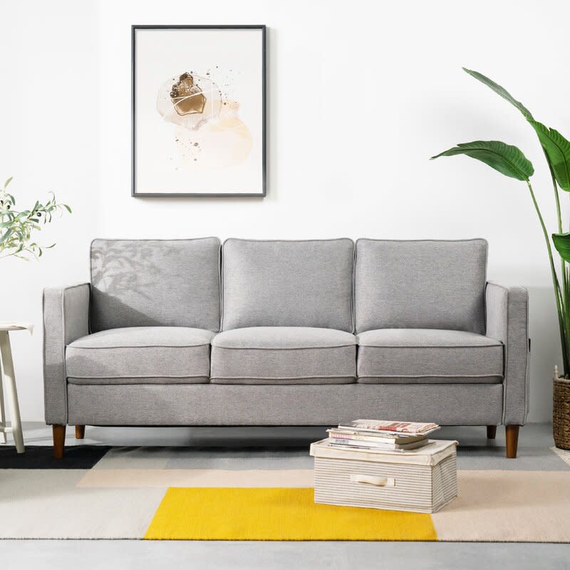 square arm sofa