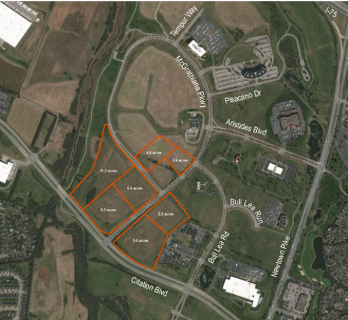 A portion of city-owned Coldstream Research Park off of Citation Boulevard includes 50 acres currently available for sale.