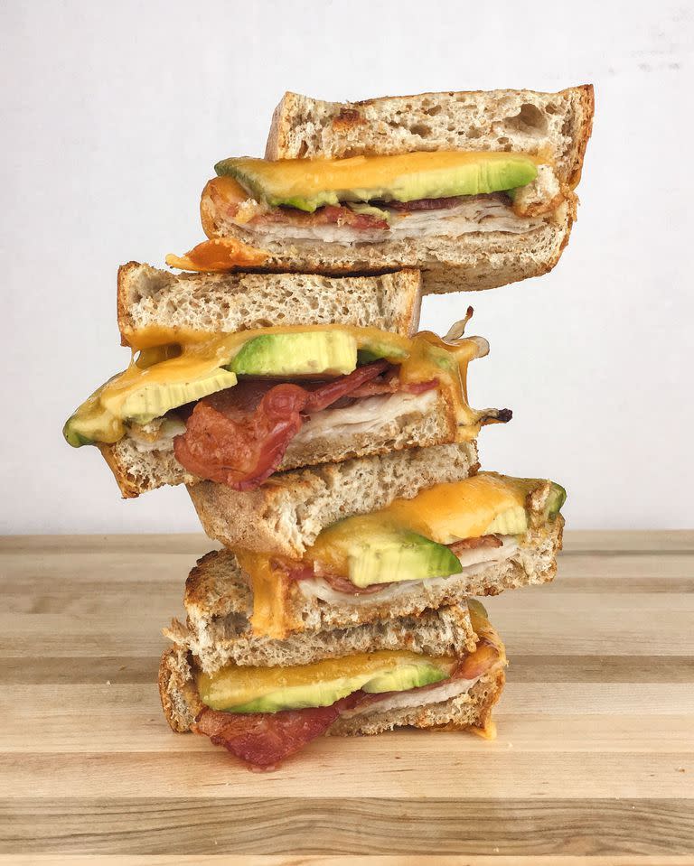 Turkey-Bacon-Avocado Grilled Cheese