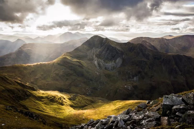 Stob Ban in Glen Nevis taken from Sgurr a'Mhaim