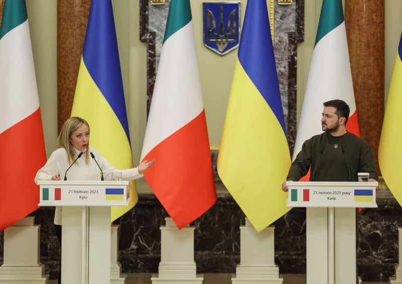 Italian Prime Minister Meloni visits Kyiv