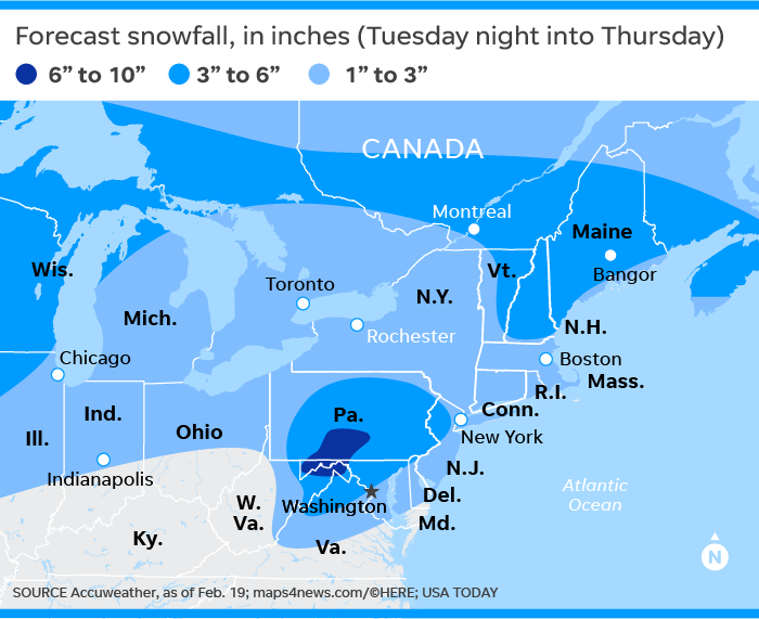 A powerful storm will roar across the US over the next 2 days, spreading heavy snow, torrential rain, and crippling ice to more than 200 million Americans.