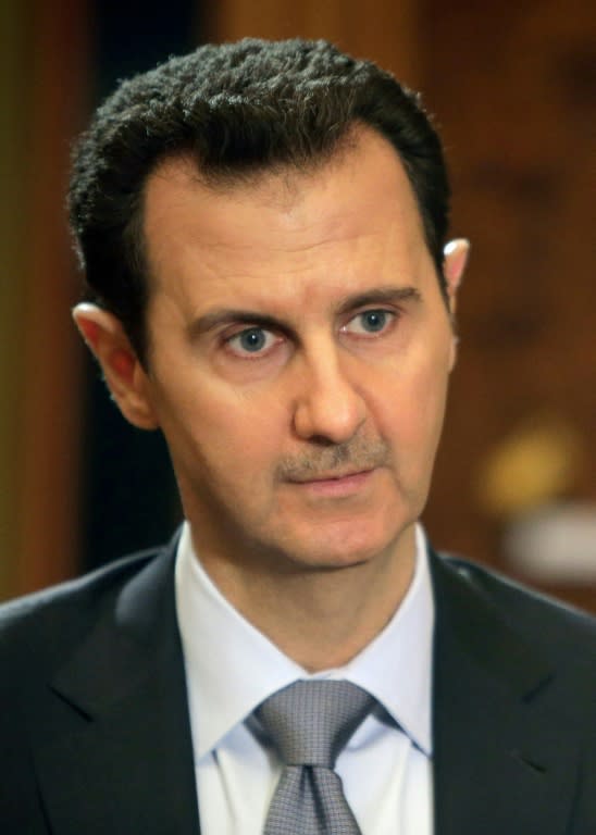 Syrian President Bashar al-Assad, shown in a file picture taken on January 18, 2014, said Damascus is negotiating with ally Moscow to purchase the latest anti-missile system