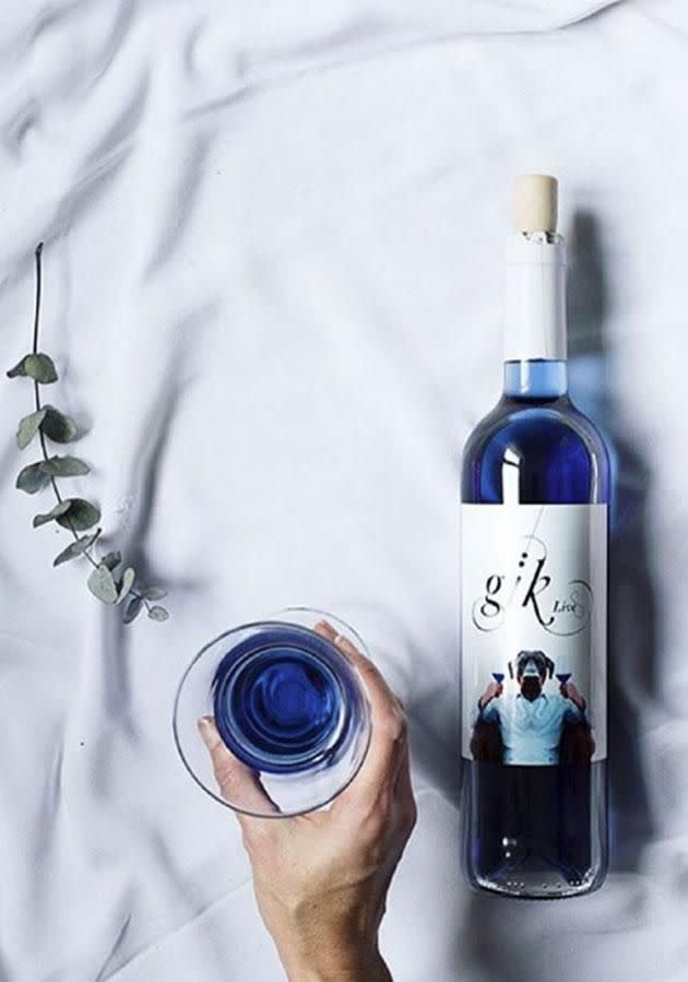 Grape skin pigment, indigo dye and a non-caloric sweetener give it its distinct blue colour. Photo: Instagram