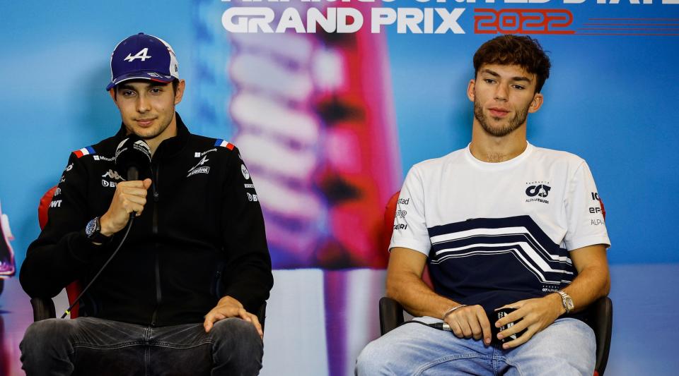 Esteban Ocon and Pierre Gasly