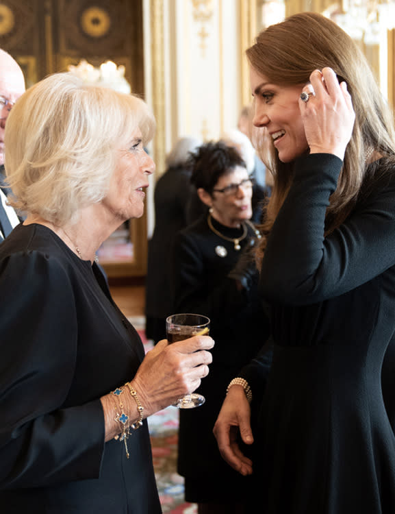 La reina Camilla y la princesa de Gales