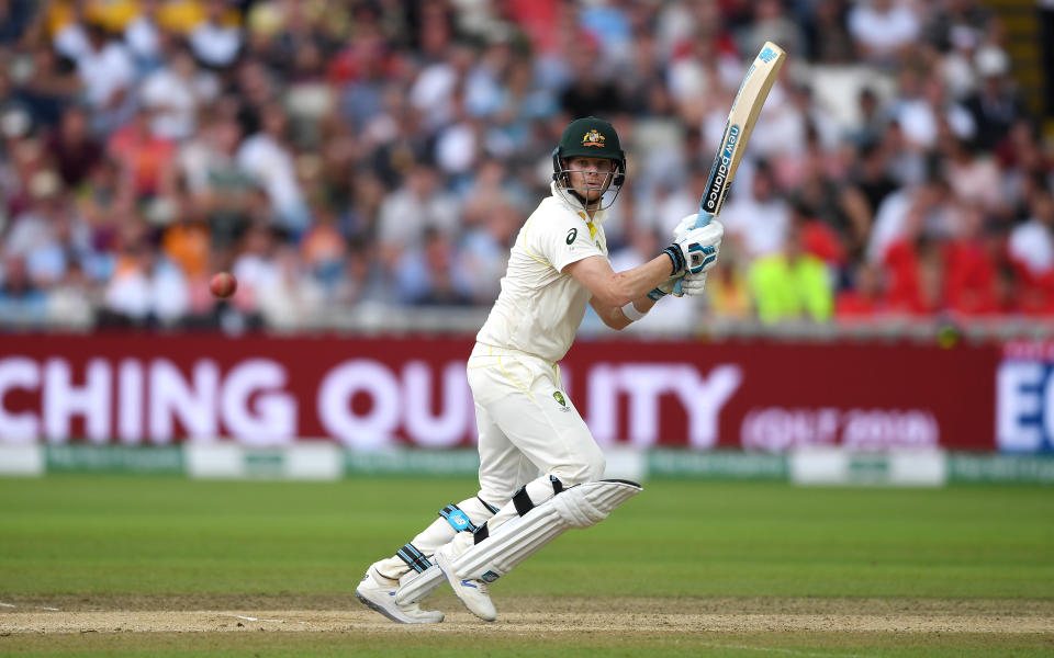 Steven Smith of Australia bats during day three. (Credit: Getty Images)