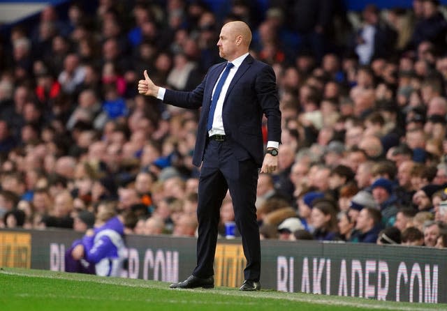 The victory at Goodison Park was Everton's first match under new boss Sean Dyche (Peter Byrne/PA).