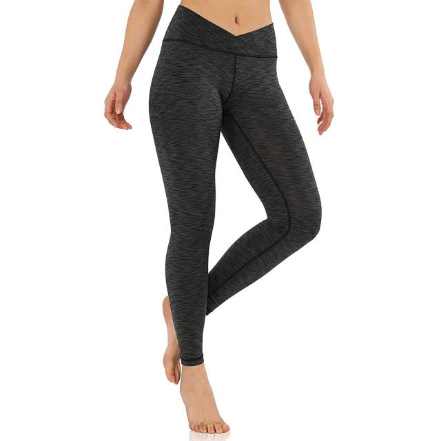 Are high-waist leggings not your style? Try these mid-waist cross
