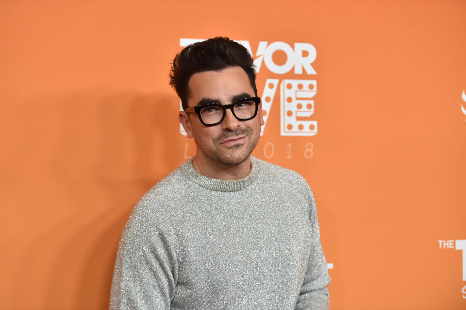 Dan Levy shares a poolside selfie for his 40th birthday via Instagram/ @instadanjlevy