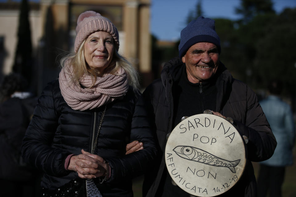 La manifestazione in piazza San Giovanni.