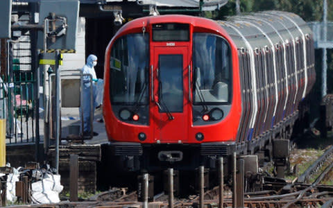 Parsons Green District Line Tube train - Credit: Frank Augstein/AP