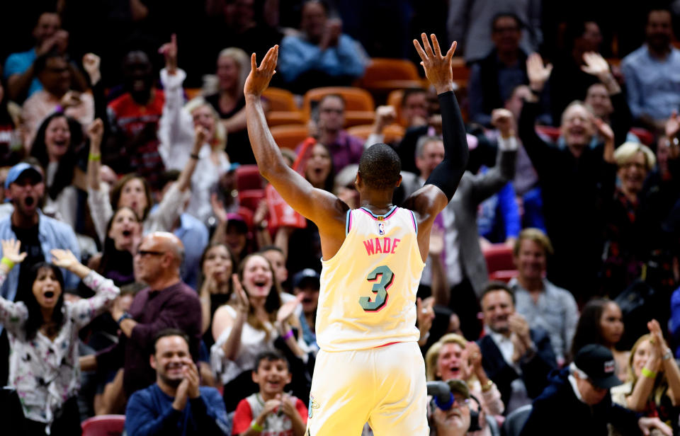 Dwyane Wade is heading to the Hall of Fame. (Photo by Rob Foldy/Getty Images)