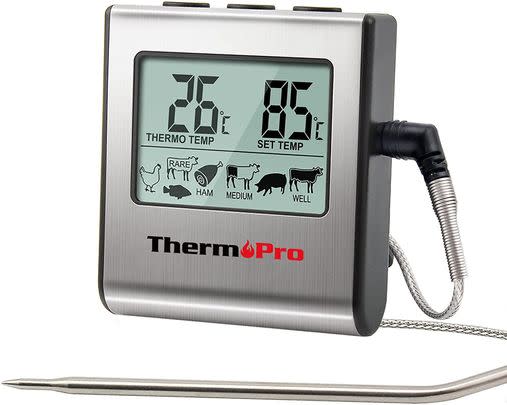 A probe-style digital thermometer