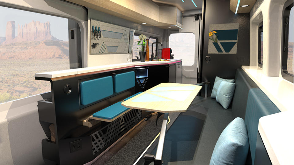 Inside the e-RV concept - Credit: Winnebago