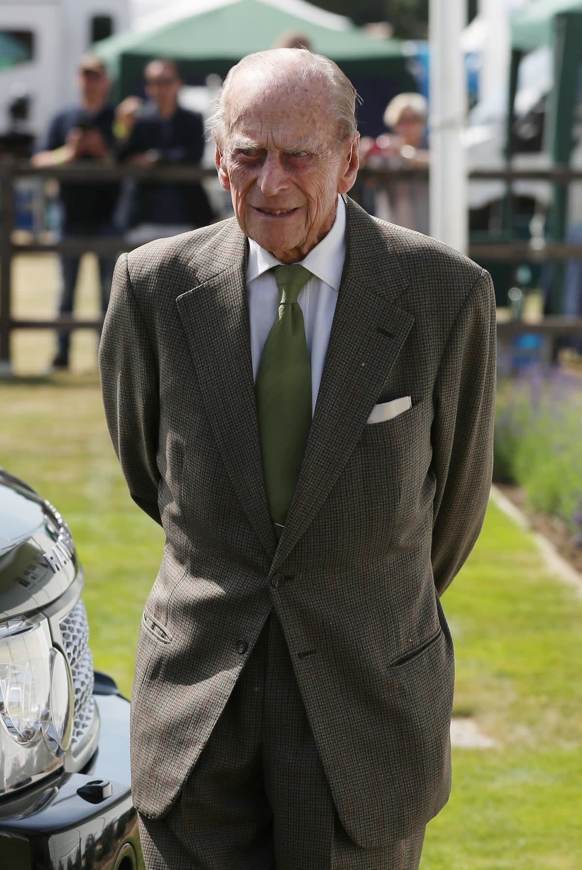 The Duke of Edinburgh during the polo at the Guards Polo Club, Windsor (PA Archive)