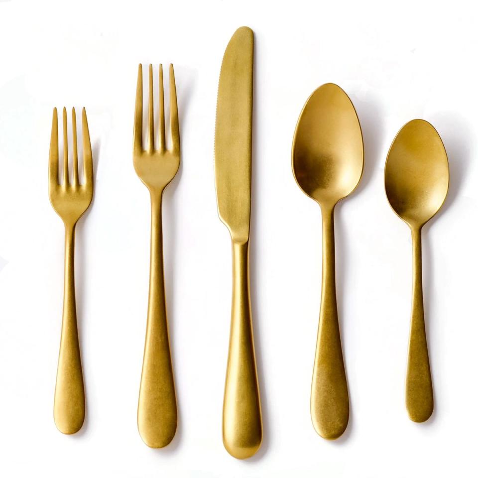 Snowe Brushed Gold Flatware