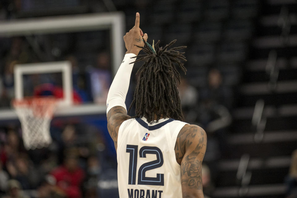 Memphis Grizzlies guard Ja Morant (12) 