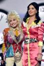 <p>Wearing bright colors and sparkly ensembles, Dolly and Katy belted out a fun medley of "Coat of Many Colors," "Jolene," and "9 to 5" in 2016. But during the show, co-host Dierks Bentley tried to make a joke about the duo—and it wasn't about their performance. "What a great pair... [I mean] a great<em> pairing</em>!" he said—but the quip fell flat with the audience. He might want to stick to commenting on Katy and Dolly's singing abilities in the future. </p>