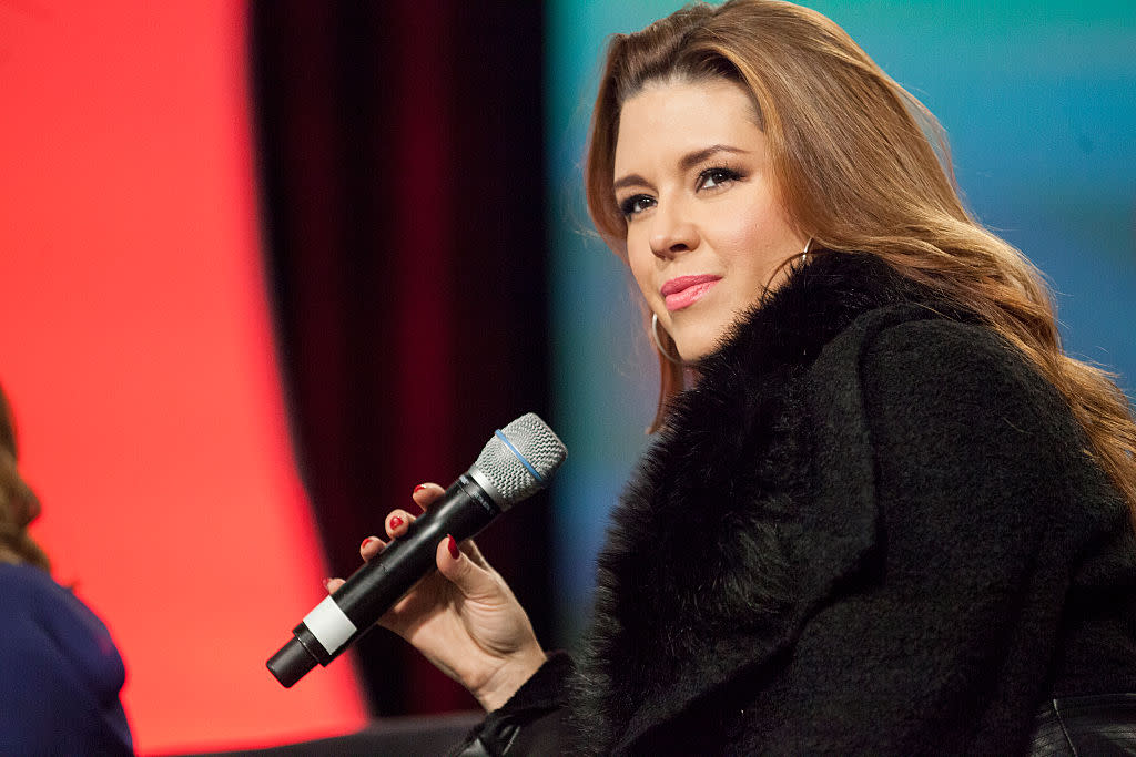 Twenty years later, a fierce and fabulous Alicia Machado — the first-ever Miss Universe — isn't intimidated by former pageant owner Donald Trump anymore. (Photo: Getty)