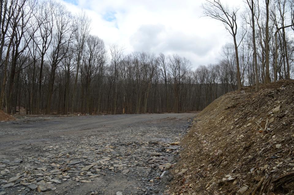 Cleared land is visible in Orange County's Gonzaga Park on Thursday, Jan. 26, 2022. According to a lawsuit filed in Orange County Supreme Court, the road was never approved to be built.